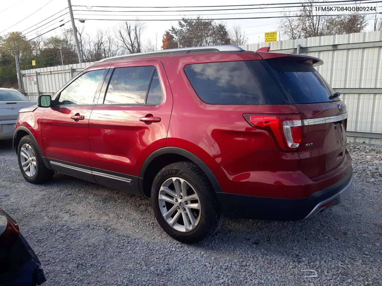 2016 Ford Explorer Xlt VIN: 1FM5K7D84GGB09244 Lot: 77789124