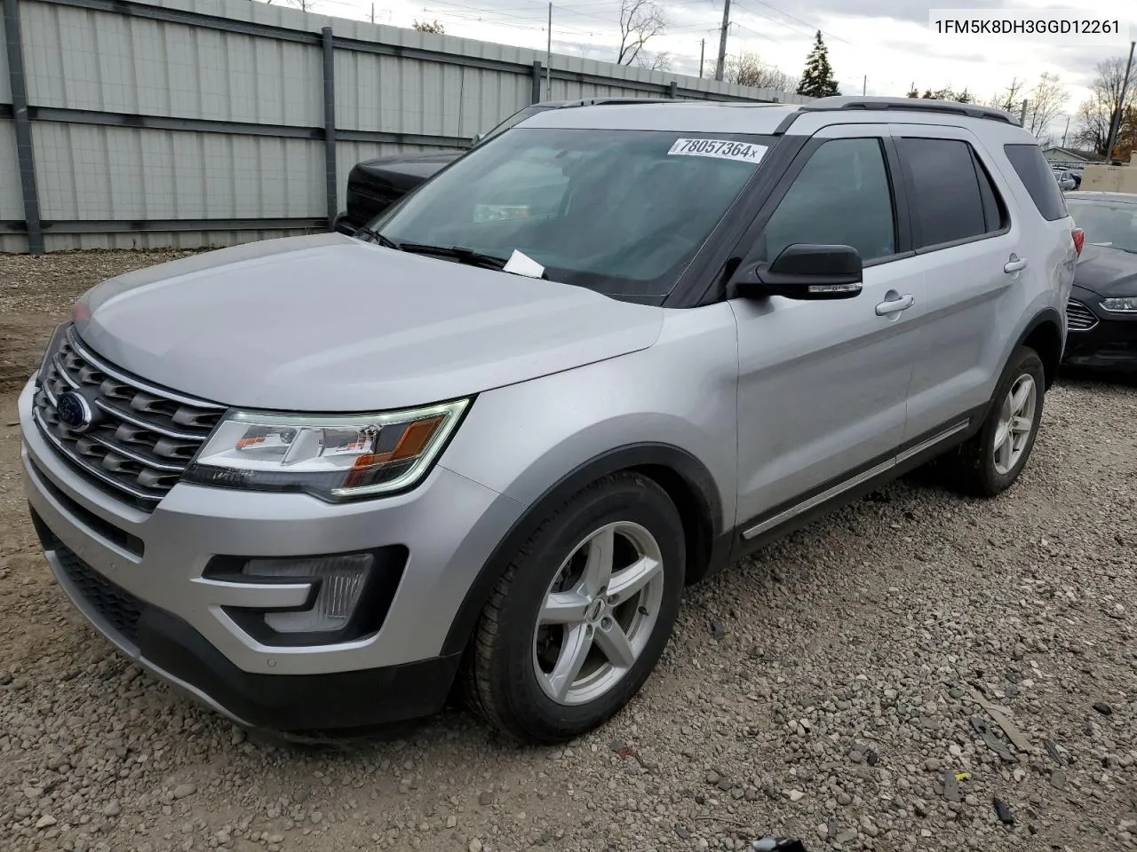 2016 Ford Explorer Xlt VIN: 1FM5K8DH3GGD12261 Lot: 78057364