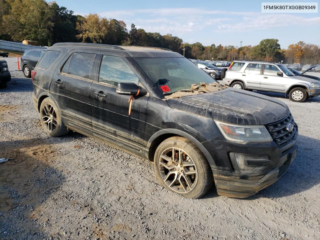 2016 Ford Explorer Sport VIN: 1FM5K8GTXGGB09349 Lot: 78126664