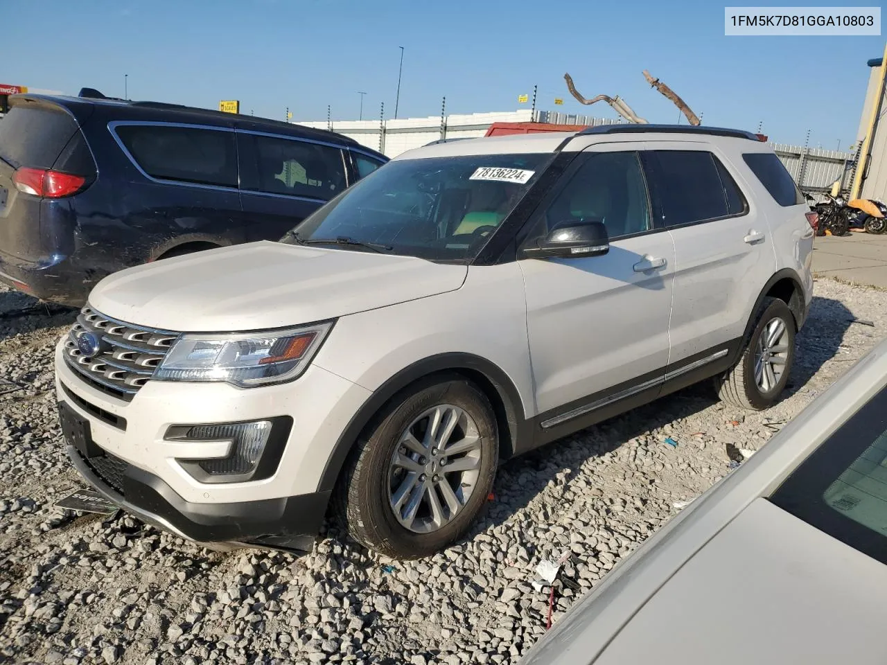 2016 Ford Explorer Xlt VIN: 1FM5K7D81GGA10803 Lot: 78136224