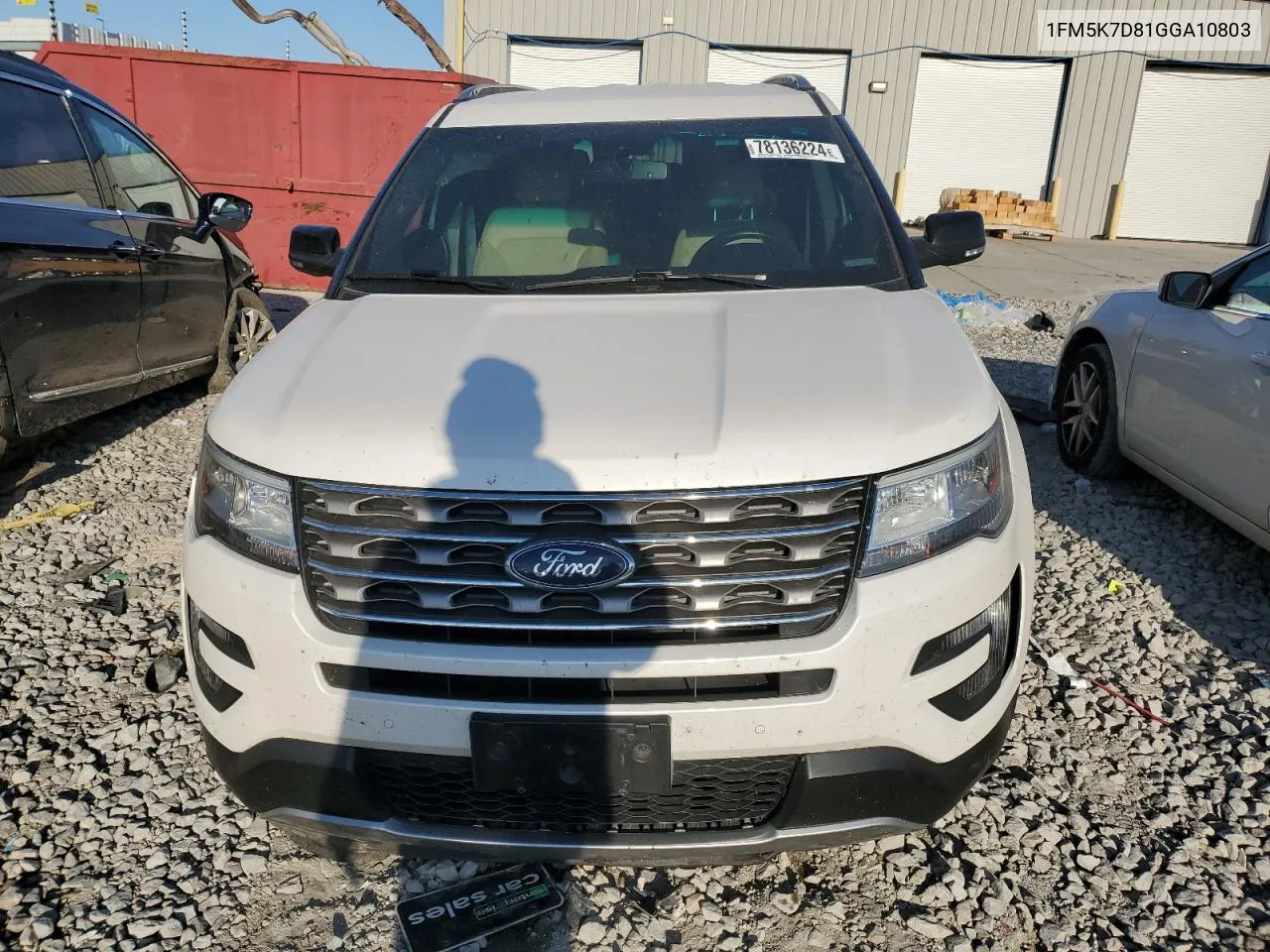 2016 Ford Explorer Xlt VIN: 1FM5K7D81GGA10803 Lot: 78136224