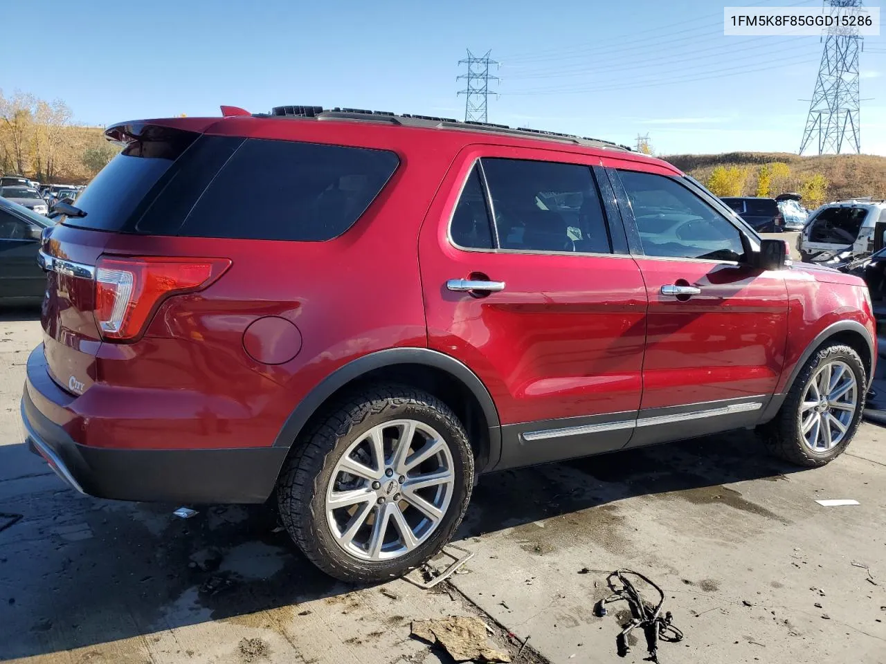 2016 Ford Explorer Limited VIN: 1FM5K8F85GGD15286 Lot: 78306314