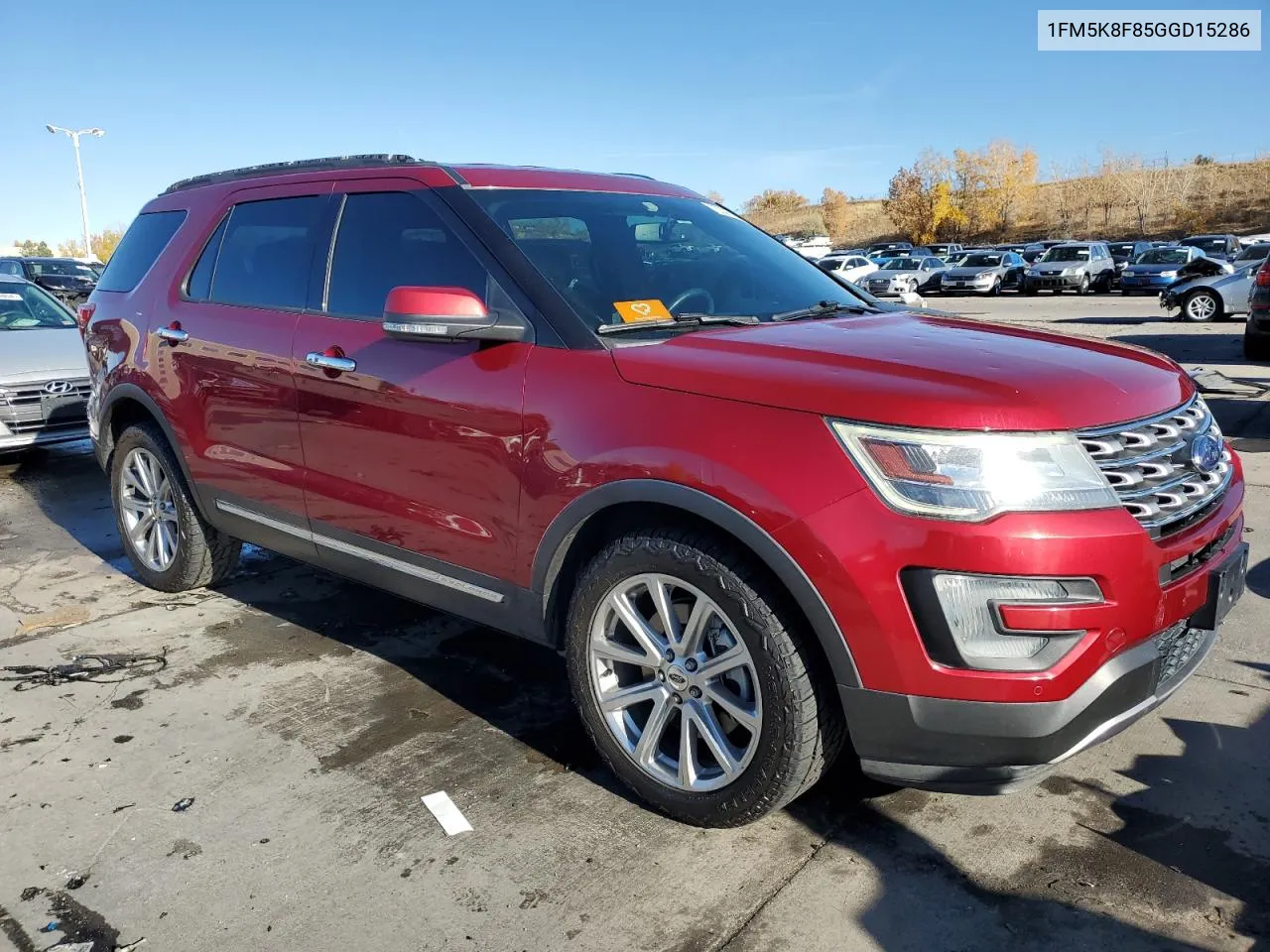 2016 Ford Explorer Limited VIN: 1FM5K8F85GGD15286 Lot: 78306314