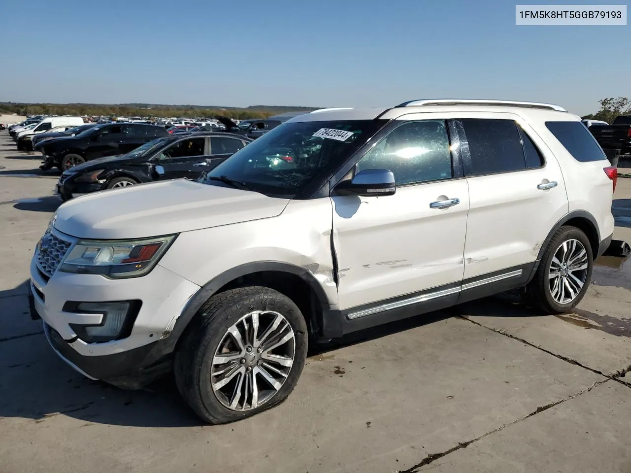 2016 Ford Explorer Platinum VIN: 1FM5K8HT5GGB79193 Lot: 78422044