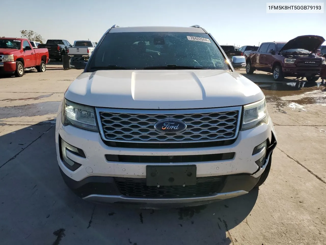 2016 Ford Explorer Platinum VIN: 1FM5K8HT5GGB79193 Lot: 78422044