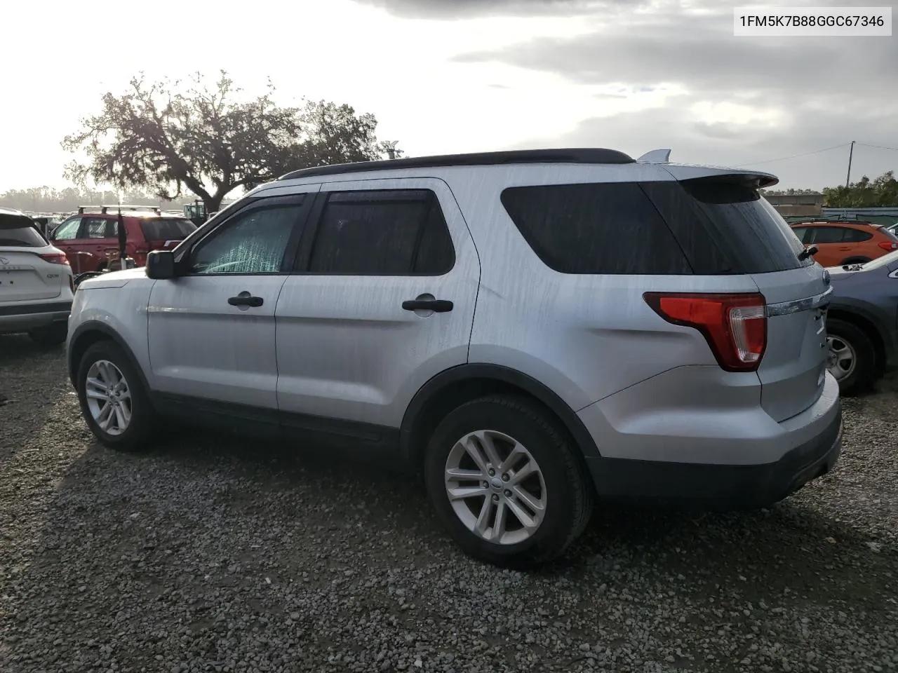 2016 Ford Explorer VIN: 1FM5K7B88GGC67346 Lot: 78580274