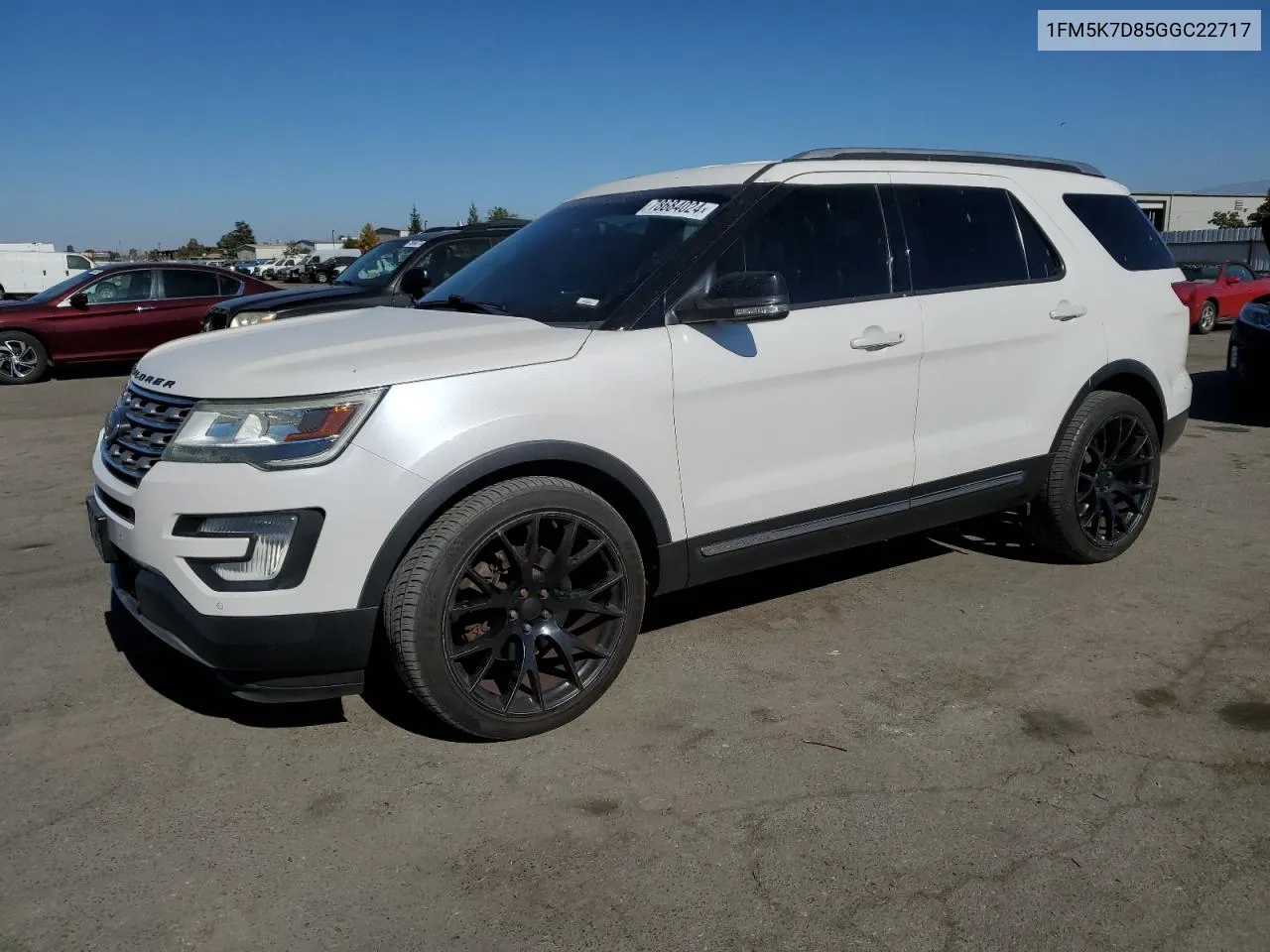 2016 Ford Explorer Xlt VIN: 1FM5K7D85GGC22717 Lot: 78684024