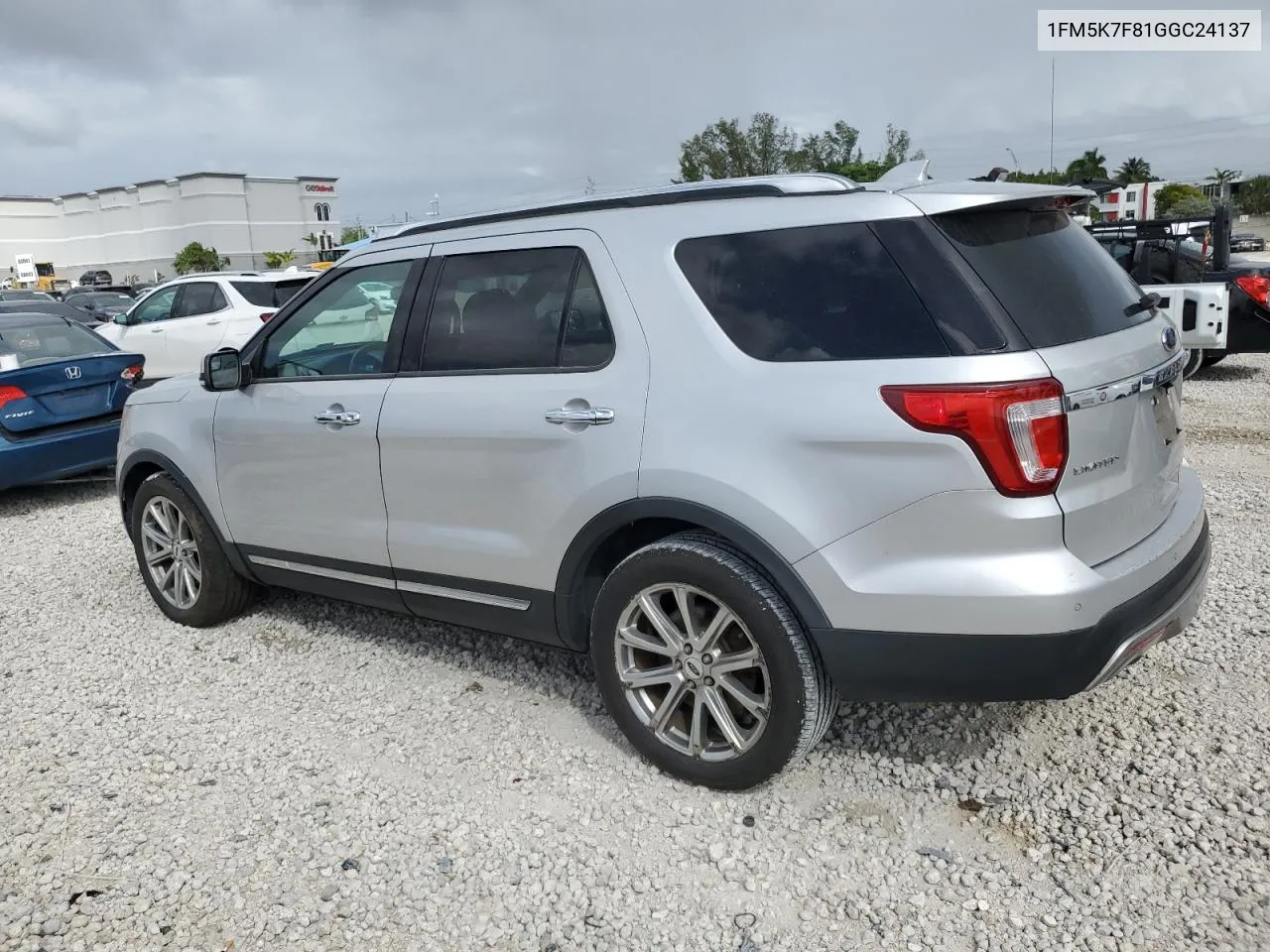 2016 Ford Explorer Limited VIN: 1FM5K7F81GGC24137 Lot: 78783184