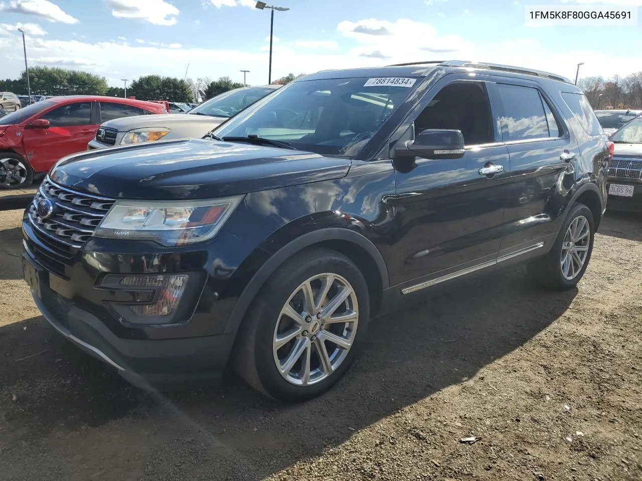 2016 Ford Explorer Limited VIN: 1FM5K8F80GGA45691 Lot: 78814834