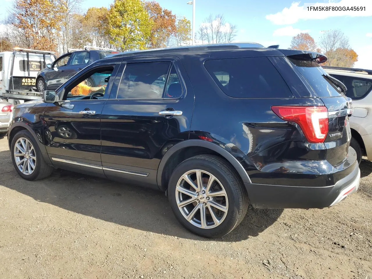 2016 Ford Explorer Limited VIN: 1FM5K8F80GGA45691 Lot: 78814834