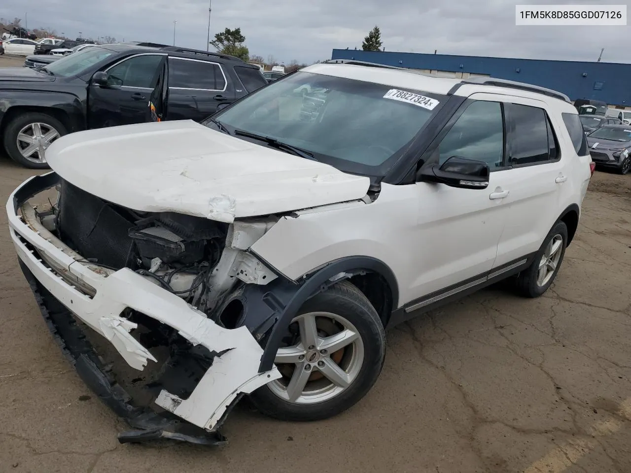 2016 Ford Explorer Xlt VIN: 1FM5K8D85GGD07126 Lot: 78827324