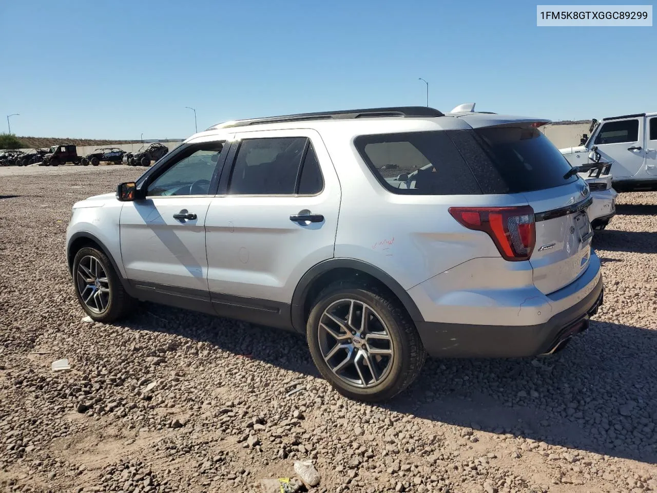 2016 Ford Explorer Sport VIN: 1FM5K8GTXGGC89299 Lot: 78902614