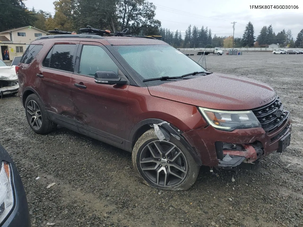 2016 Ford Explorer Sport VIN: 1FM5K8GT4GGD30106 Lot: 78921724