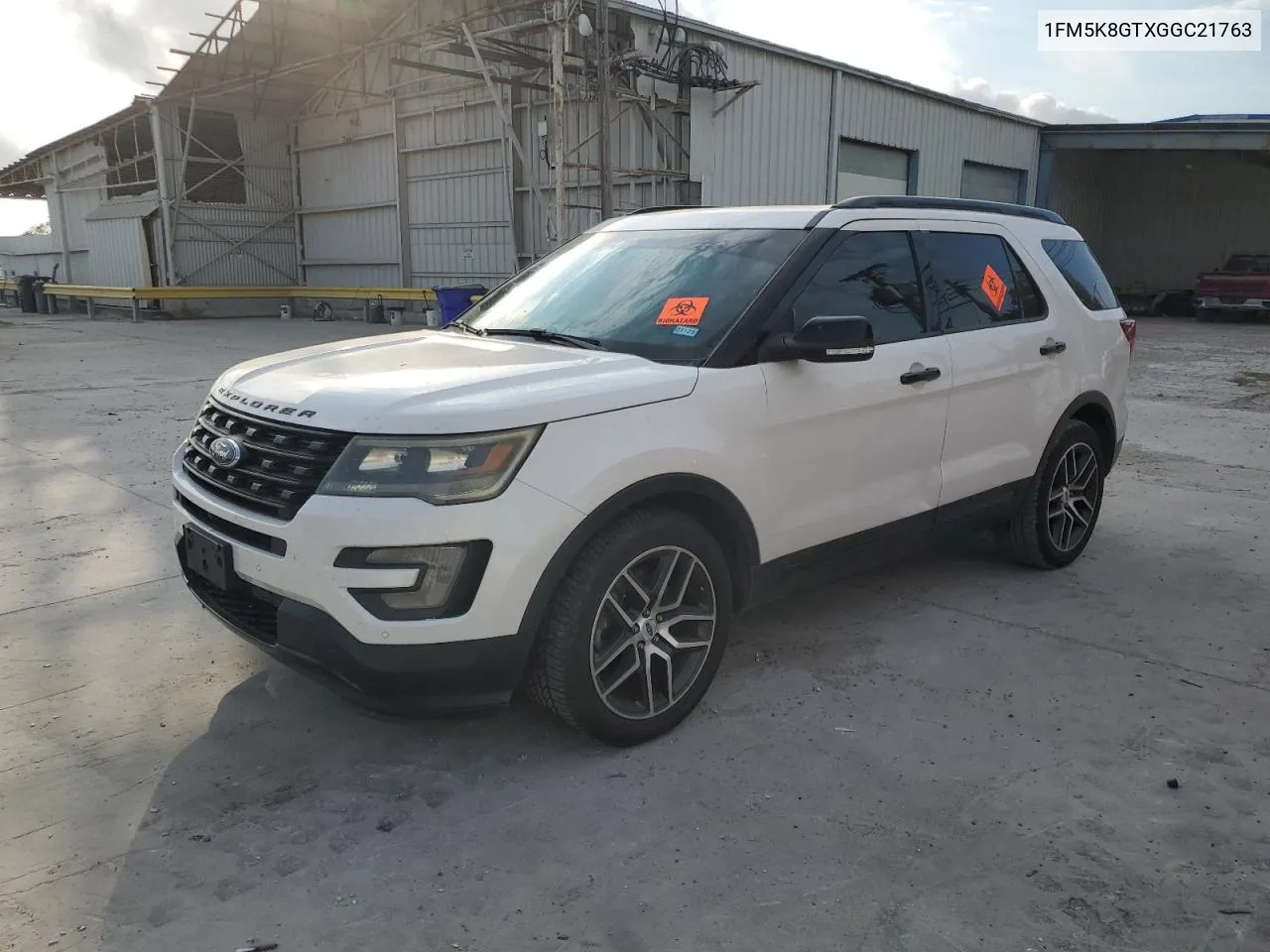 2016 Ford Explorer Sport VIN: 1FM5K8GTXGGC21763 Lot: 78929524