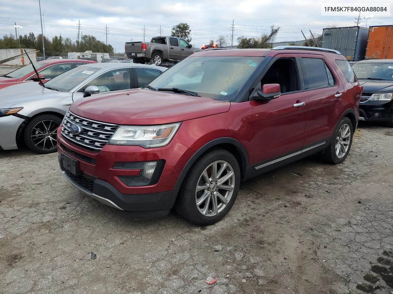 2016 Ford Explorer Limited VIN: 1FM5K7F84GGA88084 Lot: 79078594