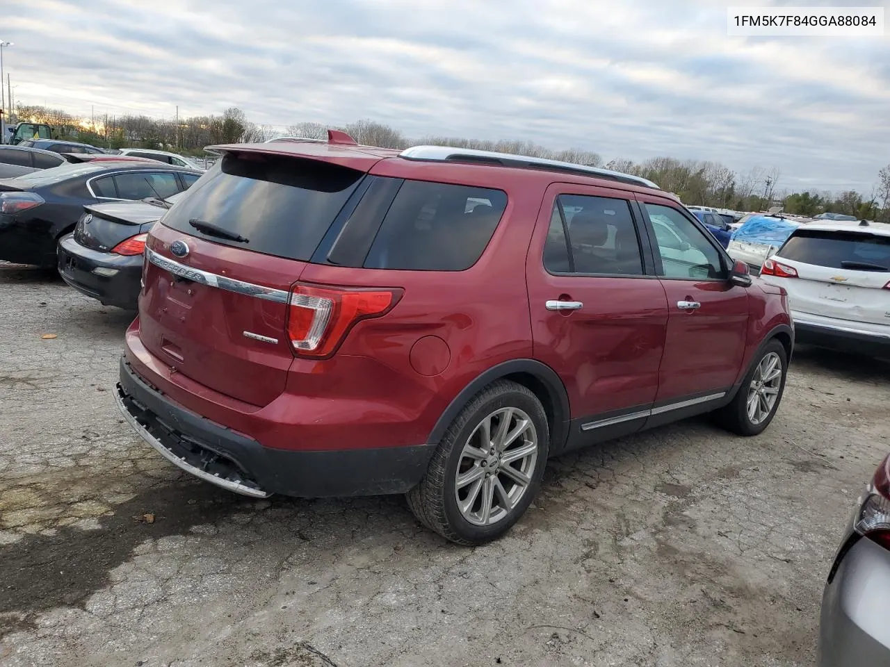 2016 Ford Explorer Limited VIN: 1FM5K7F84GGA88084 Lot: 79078594