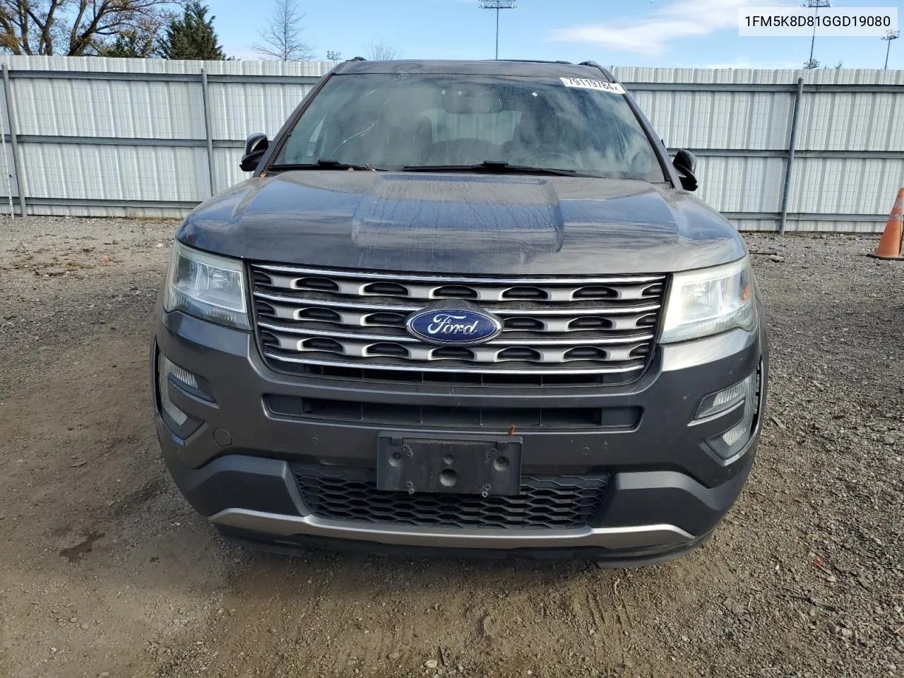 1FM5K8D81GGD19080 2016 Ford Explorer Xlt