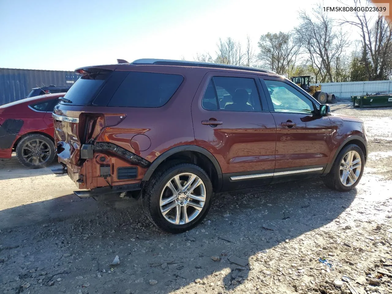 2016 Ford Explorer Xlt VIN: 1FM5K8D84GGD23639 Lot: 79131764