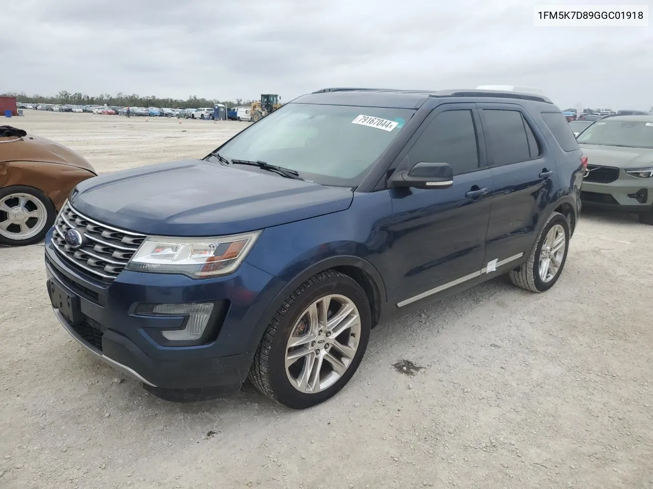 2016 Ford Explorer Xlt VIN: 1FM5K7D89GGC01918 Lot: 79167044