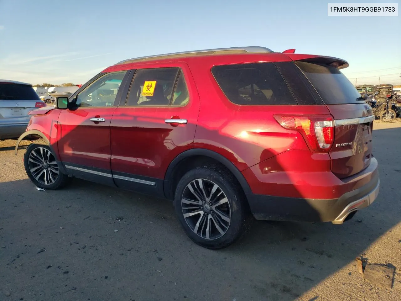 2016 Ford Explorer Platinum VIN: 1FM5K8HT9GGB91783 Lot: 79251274