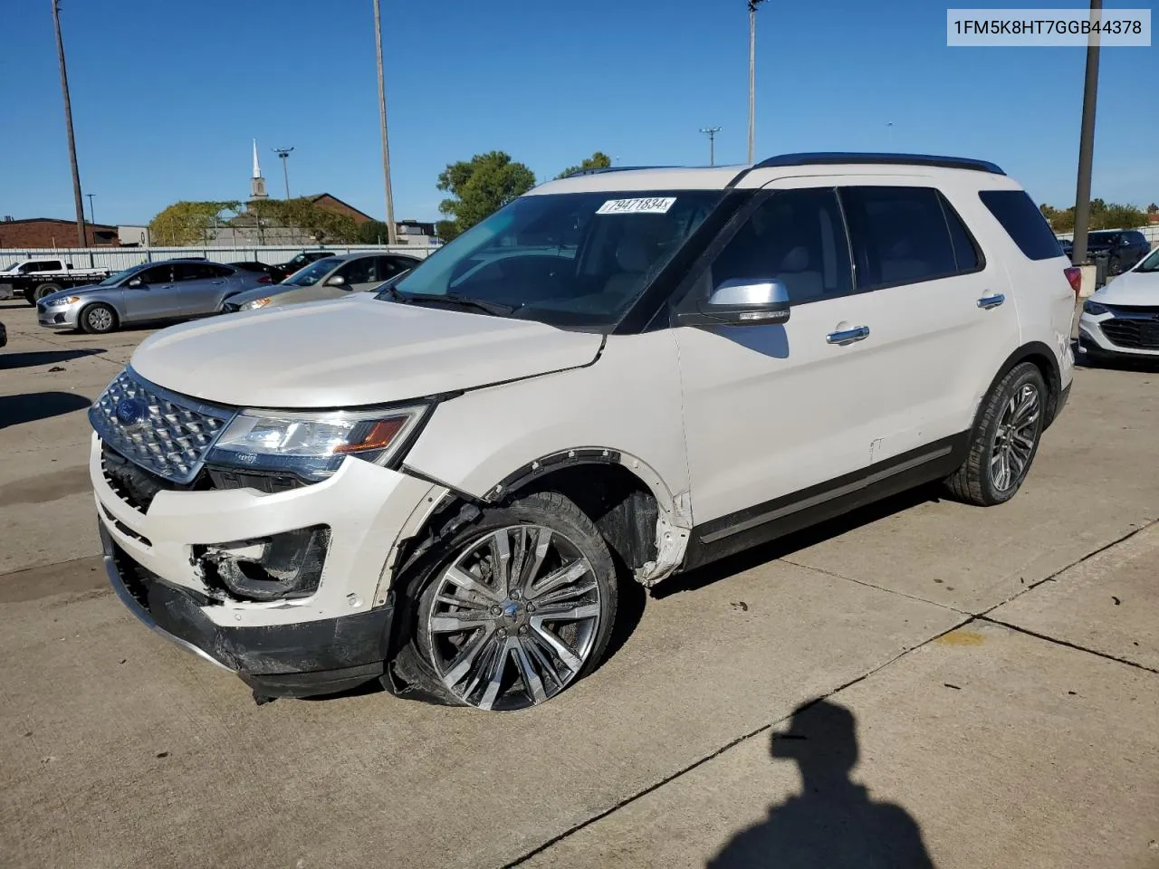 2016 Ford Explorer Platinum VIN: 1FM5K8HT7GGB44378 Lot: 79471834