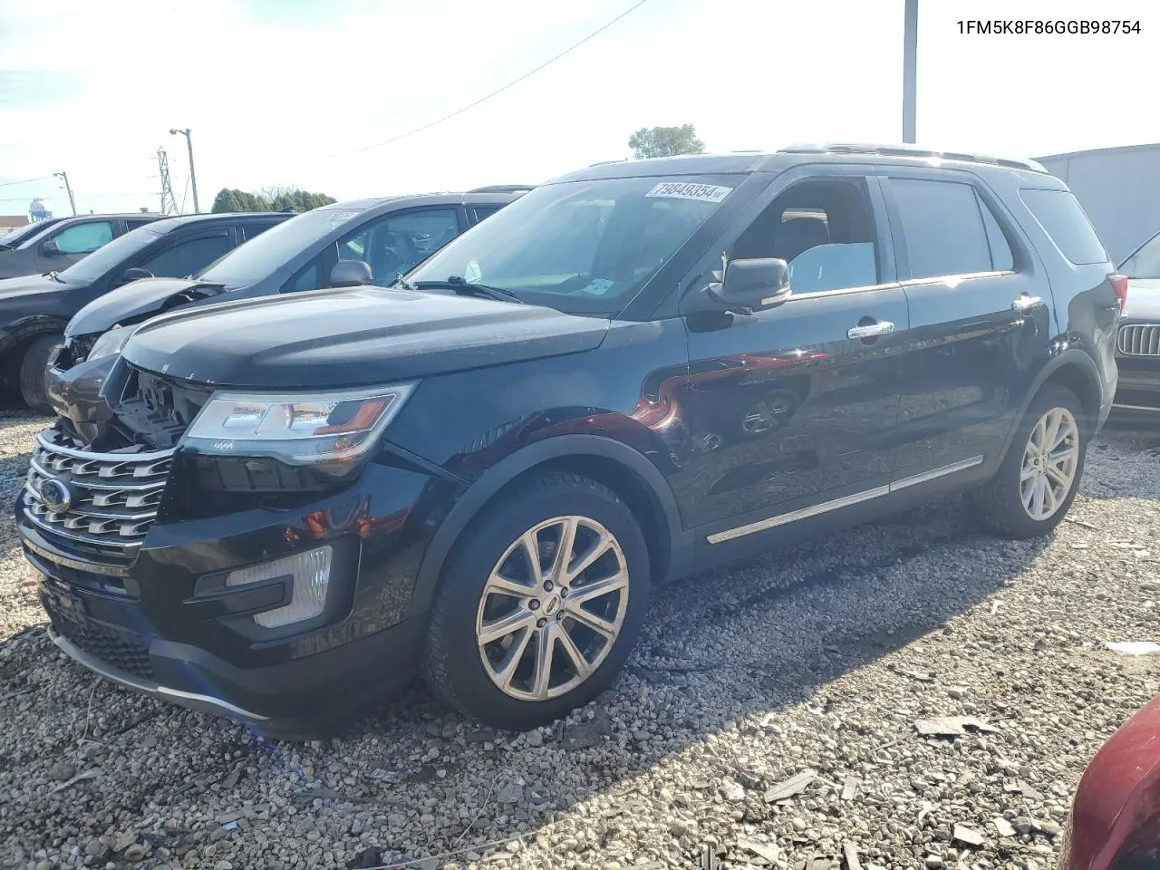 2016 Ford Explorer Limited VIN: 1FM5K8F86GGB98754 Lot: 79849354