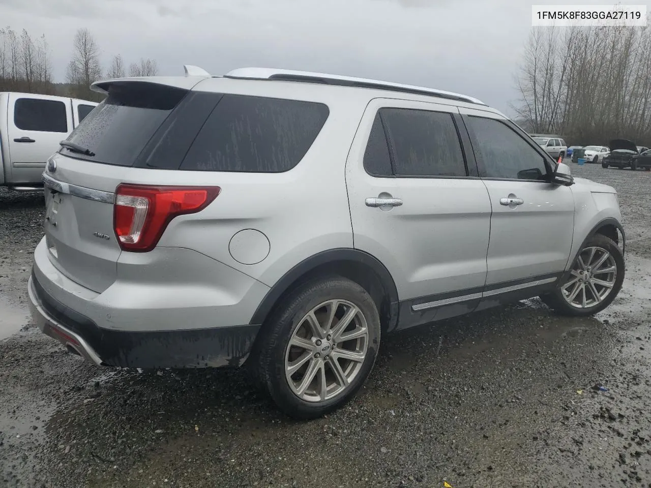 2016 Ford Explorer Limited VIN: 1FM5K8F83GGA27119 Lot: 80081864