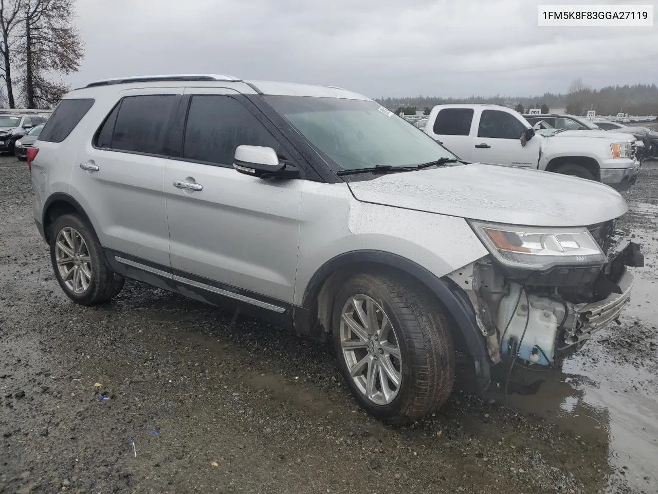 2016 Ford Explorer Limited VIN: 1FM5K8F83GGA27119 Lot: 80081864