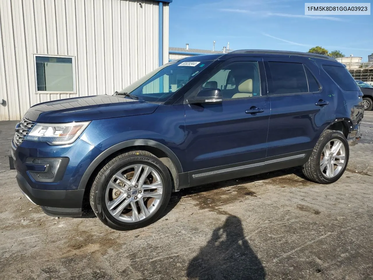 2016 Ford Explorer Xlt VIN: 1FM5K8D81GGA03923 Lot: 80520344