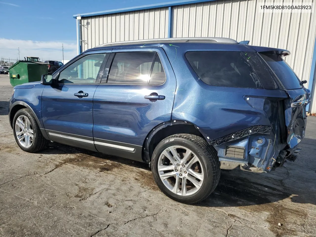 2016 Ford Explorer Xlt VIN: 1FM5K8D81GGA03923 Lot: 80520344