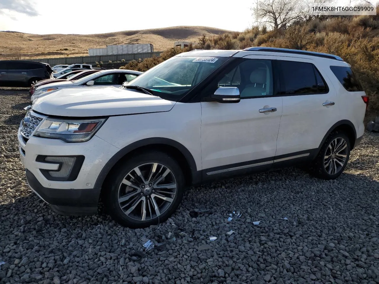 2016 Ford Explorer Platinum VIN: 1FM5K8HT6GGC59909 Lot: 80733124