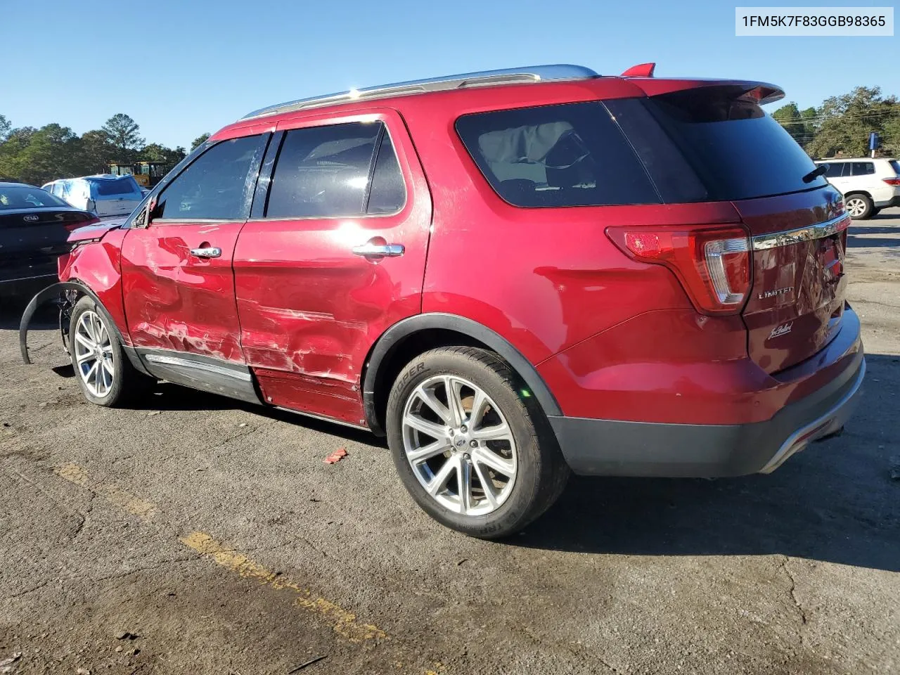 2016 Ford Explorer Limited VIN: 1FM5K7F83GGB98365 Lot: 80764904