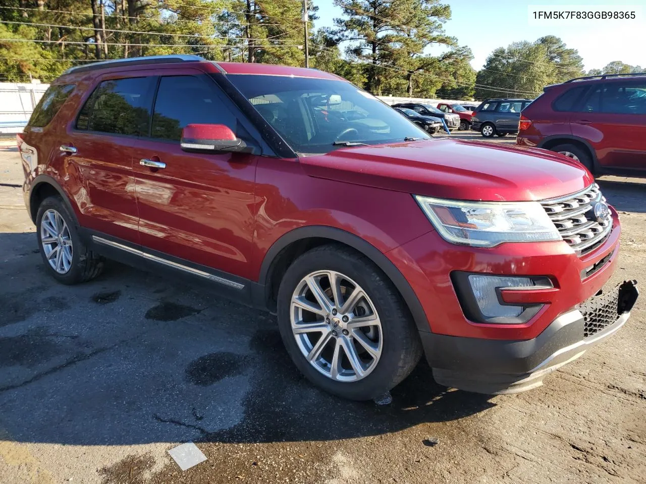 2016 Ford Explorer Limited VIN: 1FM5K7F83GGB98365 Lot: 80764904