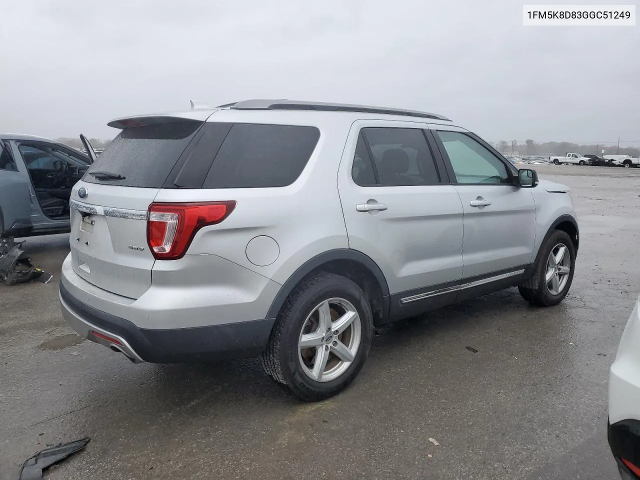 2016 Ford Explorer Xlt VIN: 1FM5K8D83GGC51249 Lot: 81141244