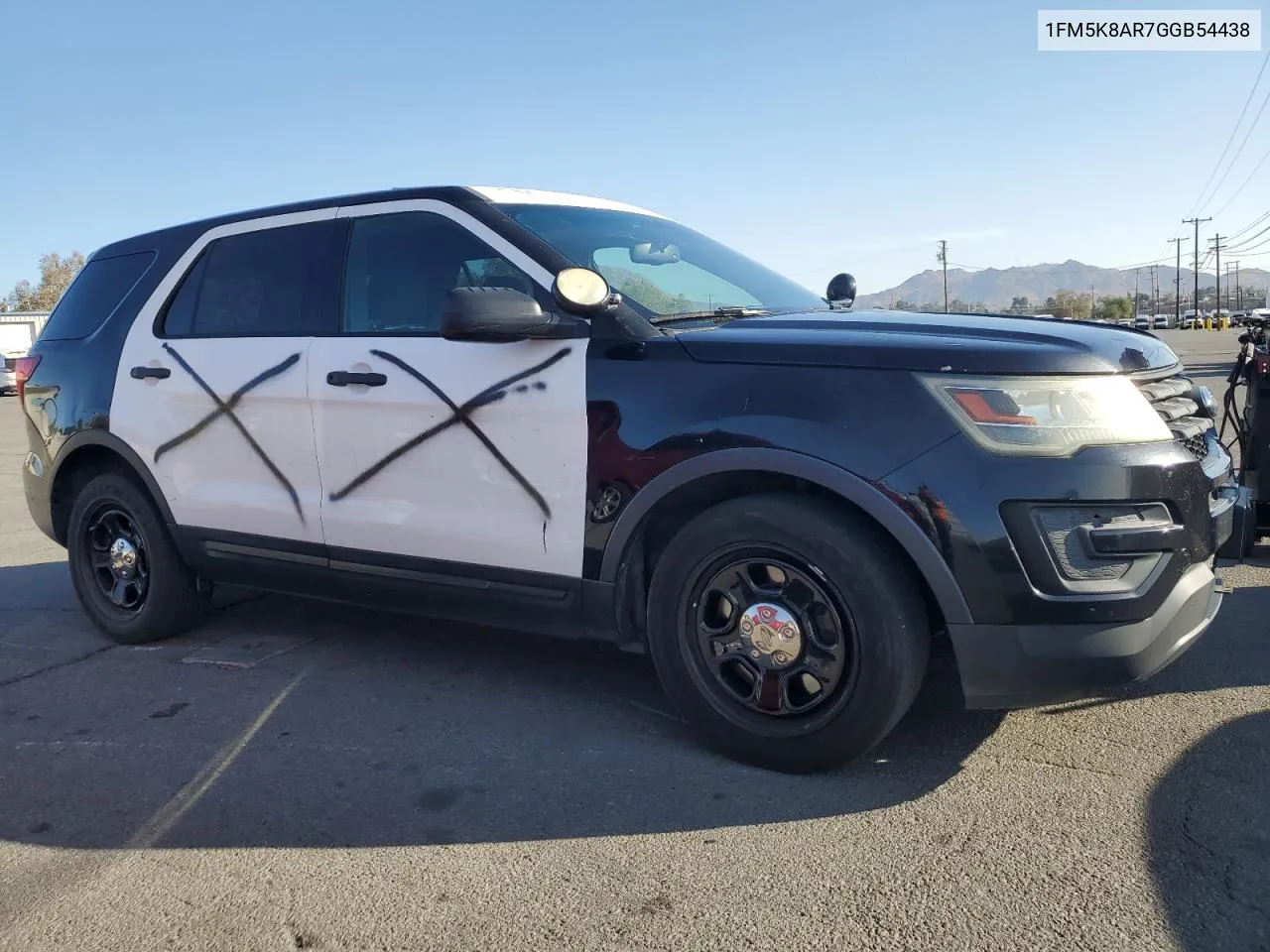 2016 Ford Explorer Police Interceptor VIN: 1FM5K8AR7GGB54438 Lot: 81196824