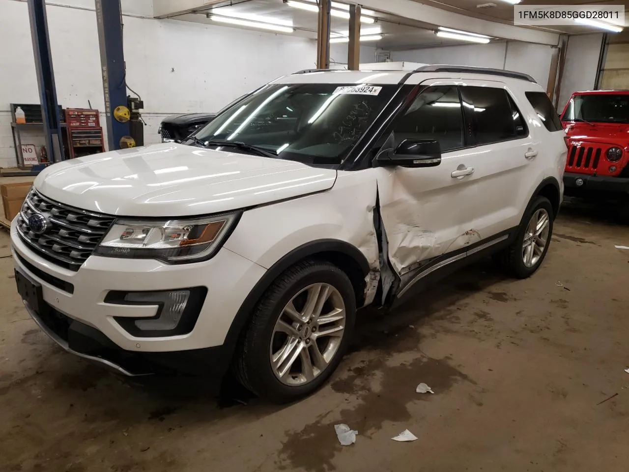 2016 Ford Explorer Xlt VIN: 1FM5K8D85GGD28011 Lot: 81363924