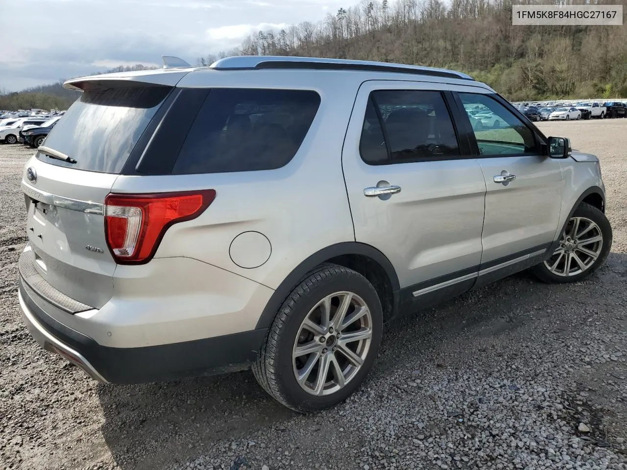 2017 Ford Explorer Limited VIN: 1FM5K8F84HGC27167 Lot: 48879584