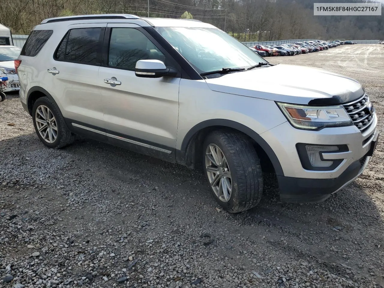 2017 Ford Explorer Limited VIN: 1FM5K8F84HGC27167 Lot: 48879584