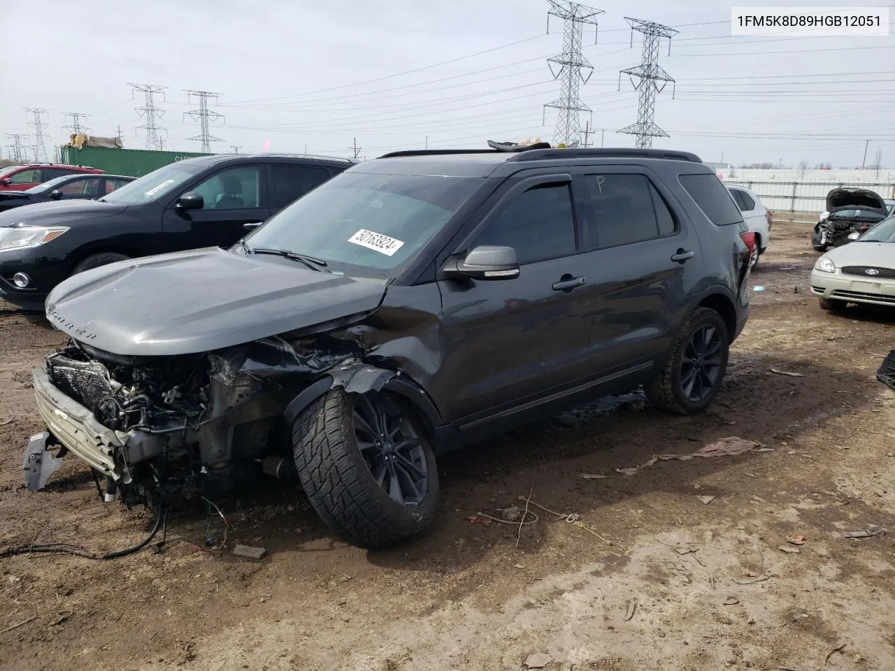 2017 Ford Explorer Xlt VIN: 1FM5K8D89HGB12051 Lot: 50163924