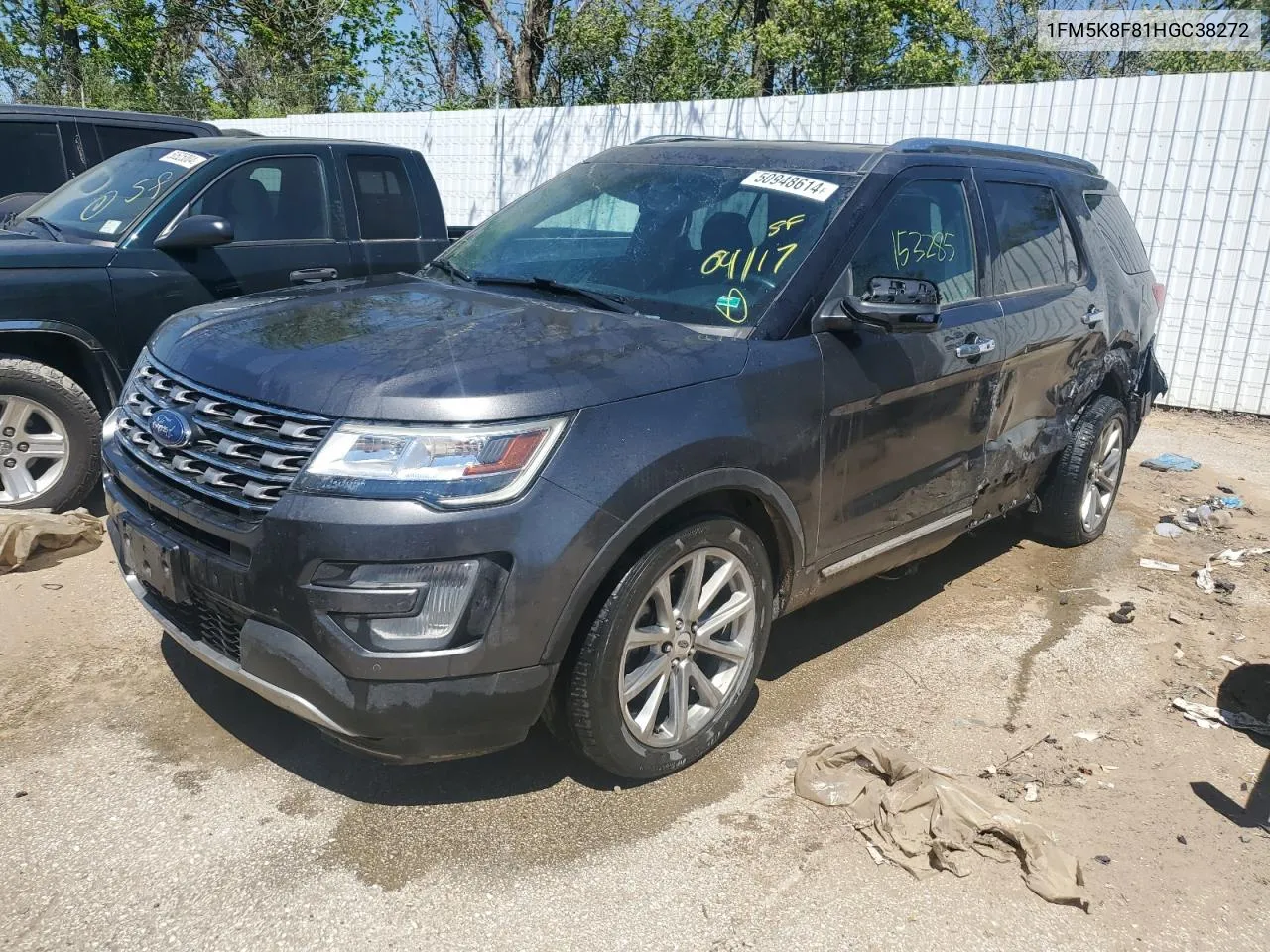 1FM5K8F81HGC38272 2017 Ford Explorer Limited