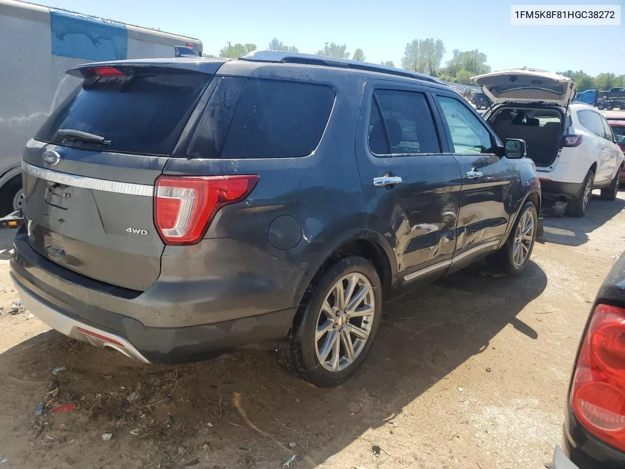 1FM5K8F81HGC38272 2017 Ford Explorer Limited