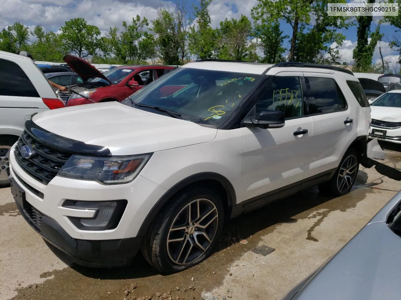 2017 Ford Explorer Sport VIN: 1FM5K8GT3HGC90215 Lot: 52008794