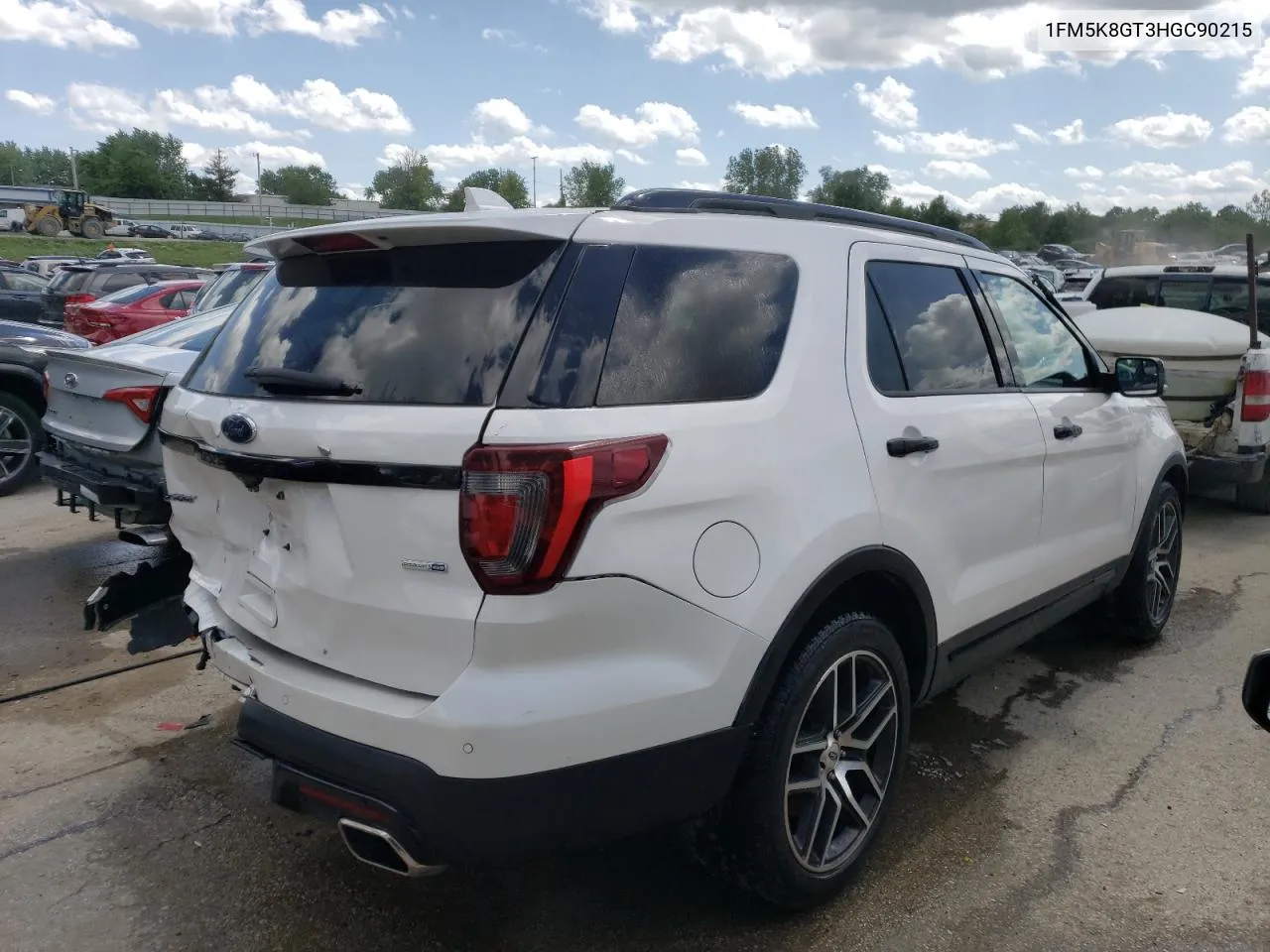 2017 Ford Explorer Sport VIN: 1FM5K8GT3HGC90215 Lot: 52008794