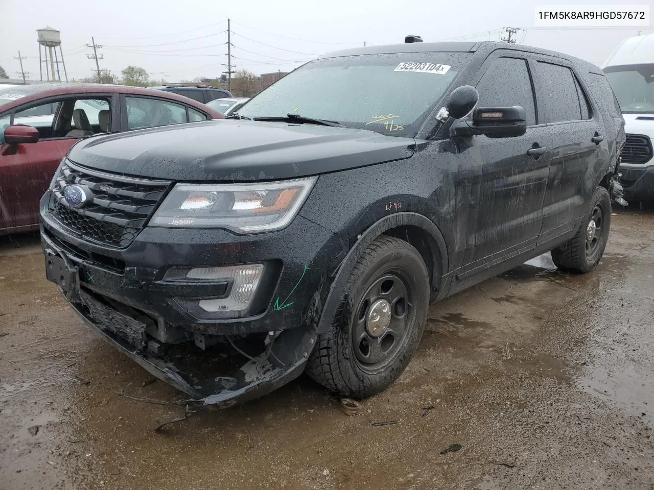 2017 Ford Explorer Police Interceptor VIN: 1FM5K8AR9HGD57672 Lot: 52203104