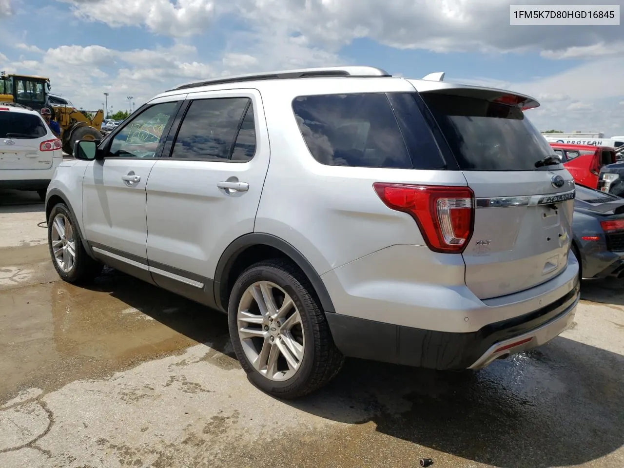 2017 Ford Explorer Xlt VIN: 1FM5K7D80HGD16845 Lot: 52236234