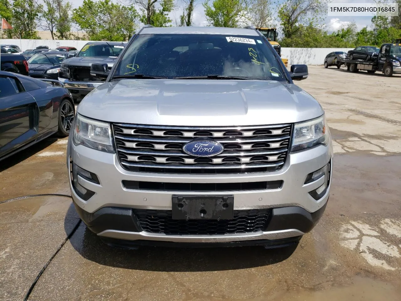 2017 Ford Explorer Xlt VIN: 1FM5K7D80HGD16845 Lot: 52236234