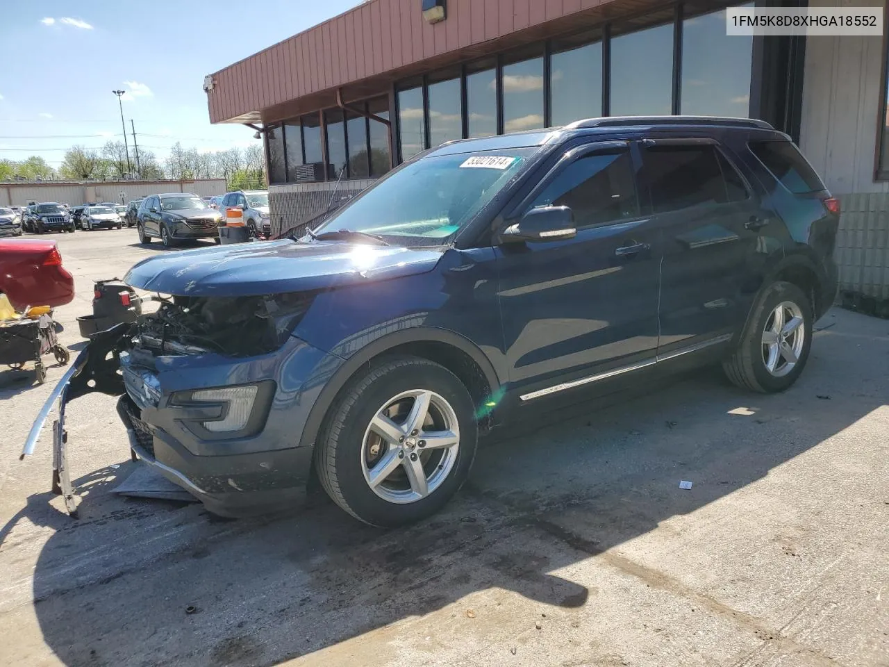 2017 Ford Explorer Xlt VIN: 1FM5K8D8XHGA18552 Lot: 53021614