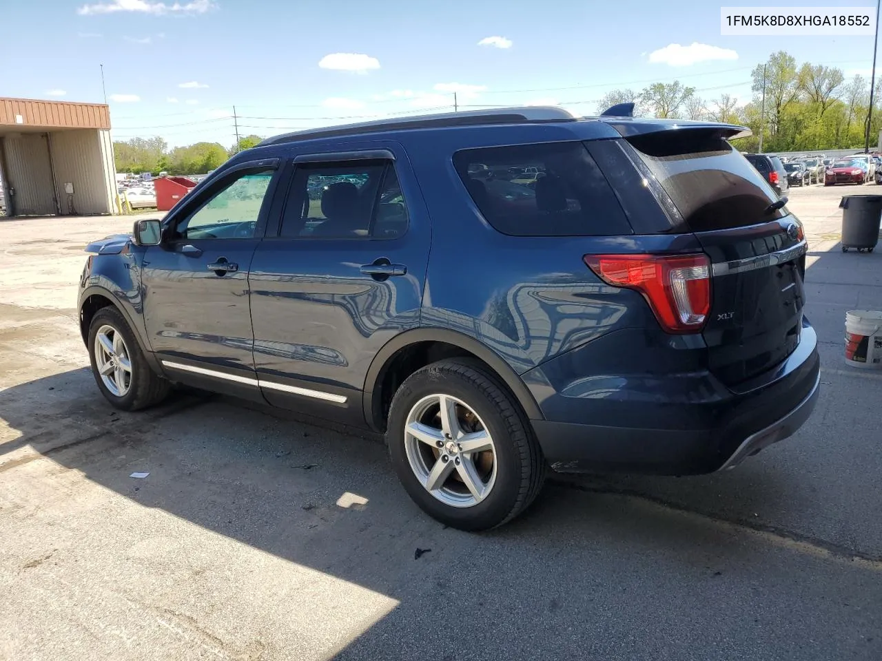 1FM5K8D8XHGA18552 2017 Ford Explorer Xlt