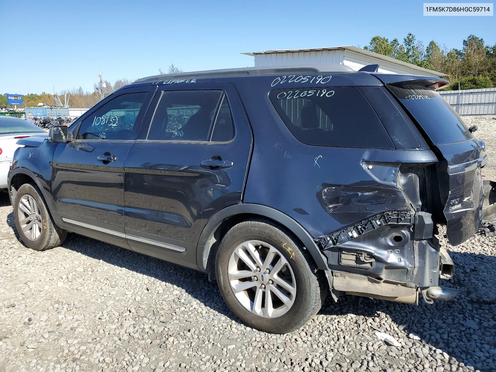 2017 Ford Explorer Xlt VIN: 1FM5K7D86HGC59714 Lot: 54451914