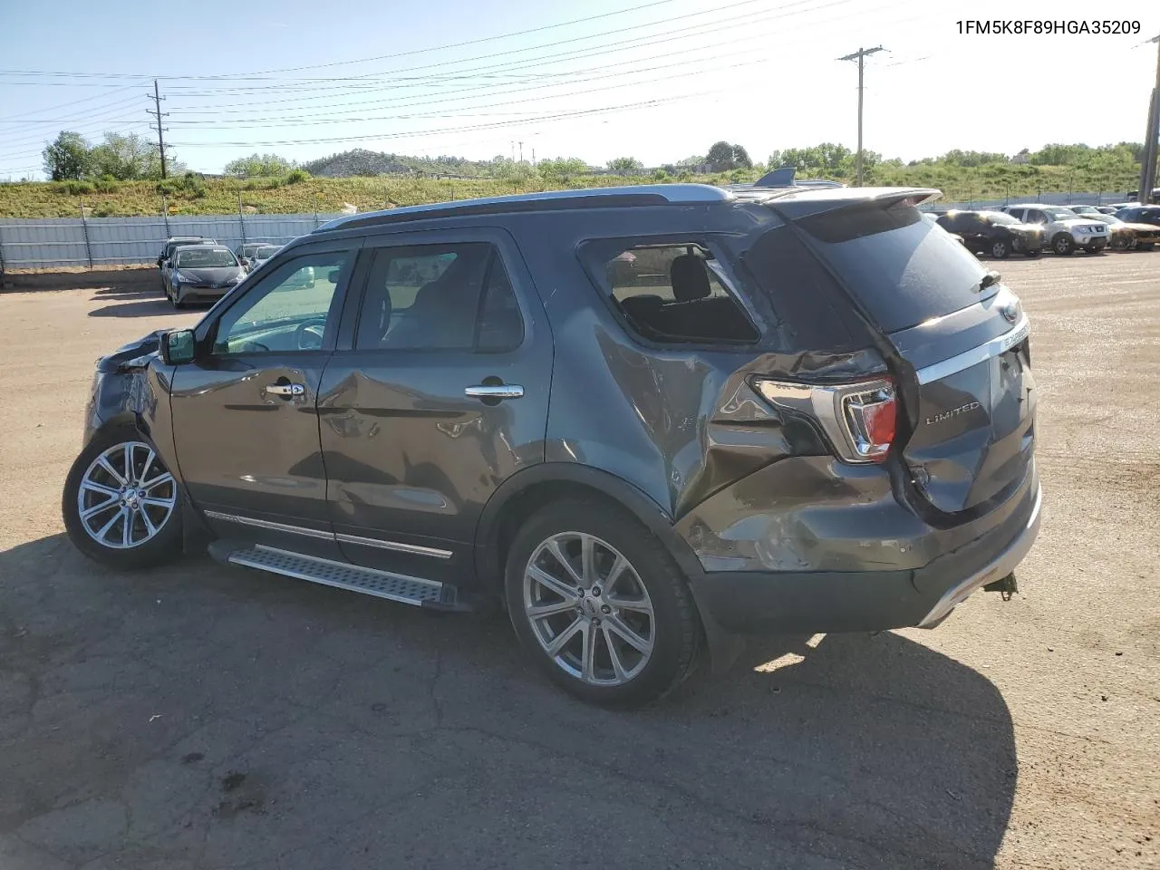 2017 Ford Explorer Limited VIN: 1FM5K8F89HGA35209 Lot: 57074314